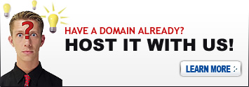 Have a Domain Already? Host It With Us!